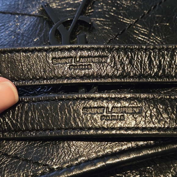 Saint Laurent Niki Shoulder Bag Medium Black Leather - Picture 2 of 9